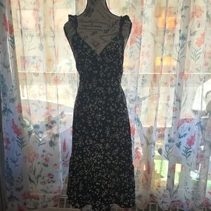 Shein Floral Black Dress